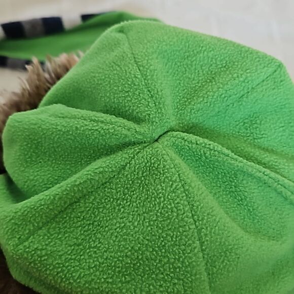 Gap Boy's Winter Trapper Hat With Faux Fur Trim & Scarf One Size Small Blue/Gray - Picture 13 of 16